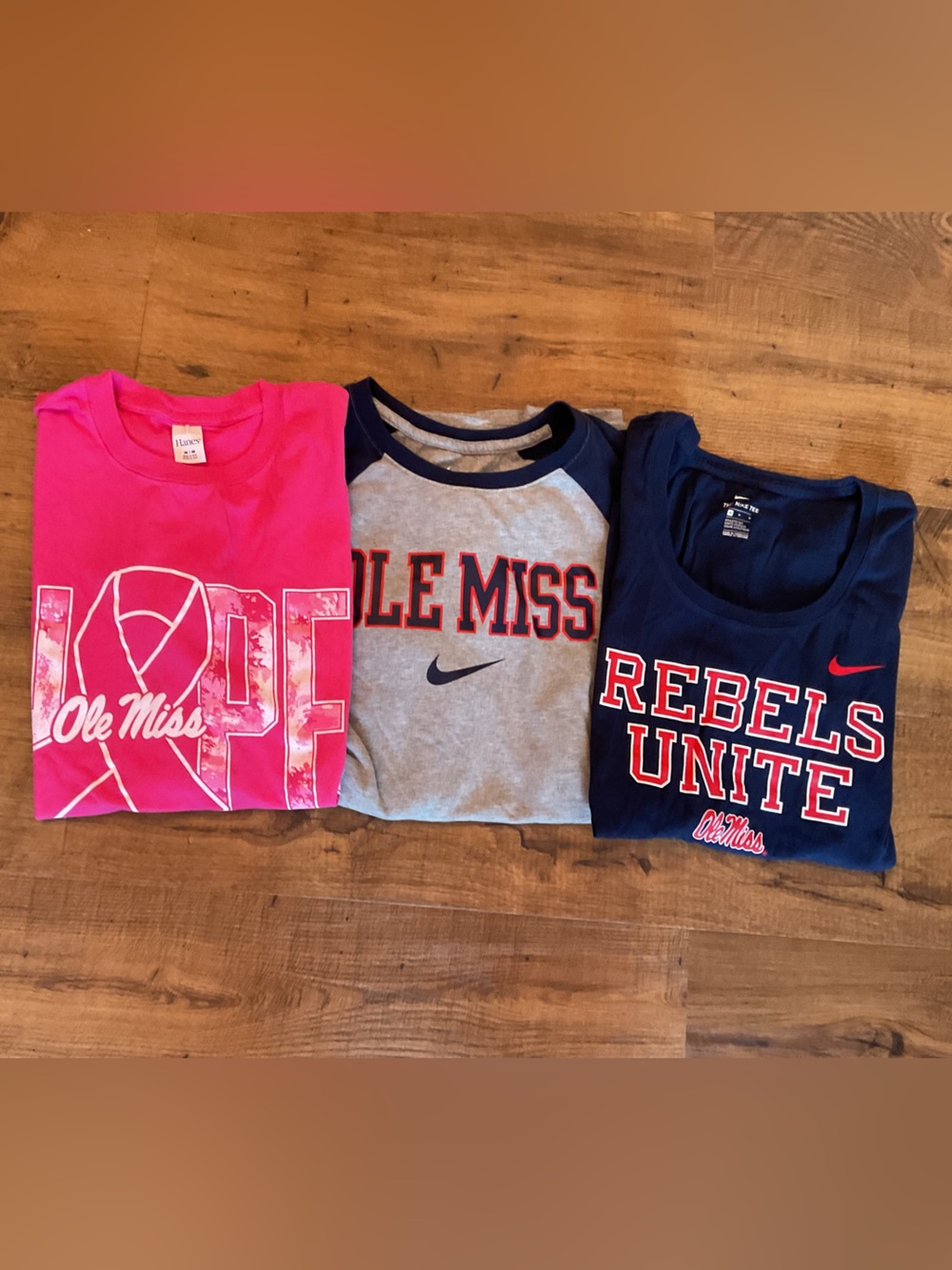Lot of 3 Ole Miss Women’s Shirts Medium